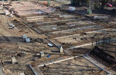 Afbeelding 1 van Wat gaat het hard!! De bouw van woongebouw "Andante" aan  de Di Lassostraat in Soest.